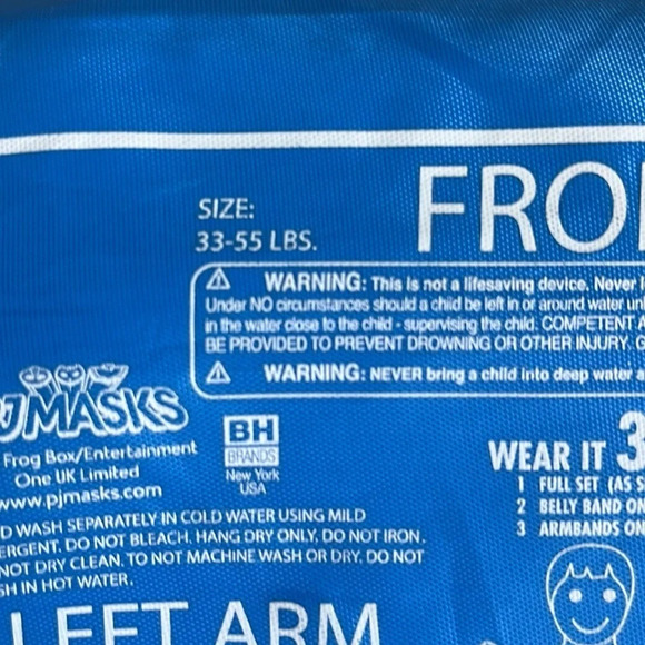 PJ masks 3 piece swim float with detachable arm bands - Picture 3 of 6